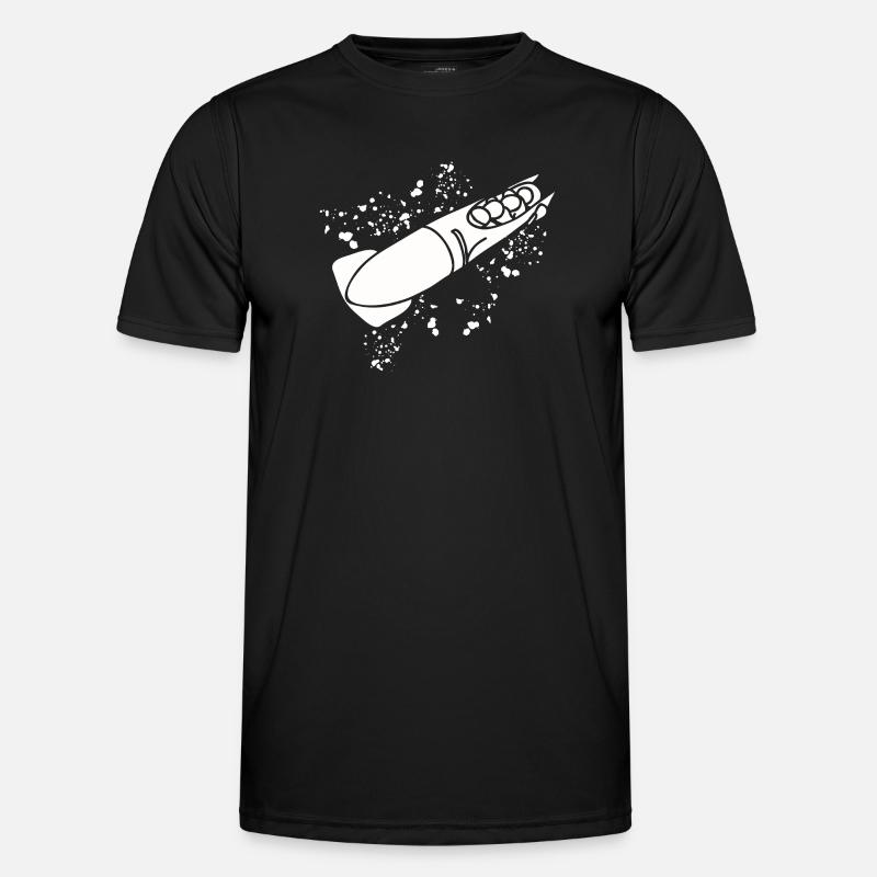 Bobsleigh Bobsleigh Four-man Bobsleigh - Men's Functional T-Shirt - black