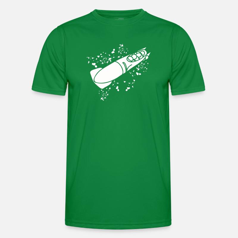 Bobfahrer Bobschlitten Viererbob Männer Funktions-T-Shirt