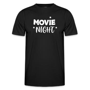 Kinoabend Fette Buchstaben - Männer Funktions-T-Shirt - Schwarz - Vorne - AI Model Male 178 dark (178cm)