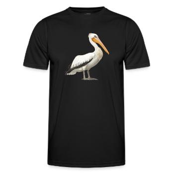 Pelicans Pelican - Men's Functional T-Shirt - black - Front - AI Model Male 178 dark (178cm)
