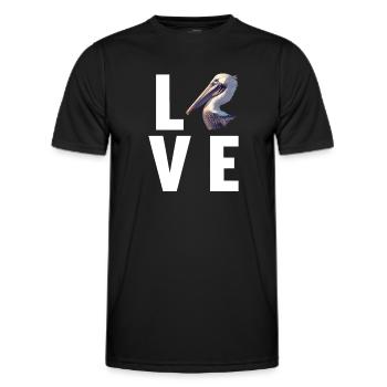 Pelicans Pelican - Men's Functional T-Shirt - black - Front - AI Model Male 178 dark (178cm)