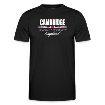 Cambridge - Männer Funktions-T-Shirt - Schwarz - Vorne - AI Model Male 178 dark (178cm)