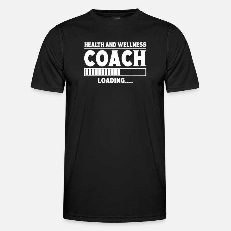 Powerlifting Bodybuilder Wellness Coach Loading - Männer Funktions-T-Shirt - Schwarz