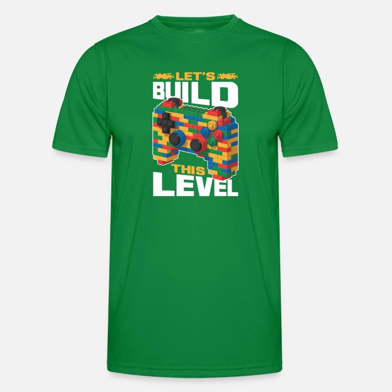 Blocs de construction Gamer Gaming Brick Builder T-shirt sport Homme