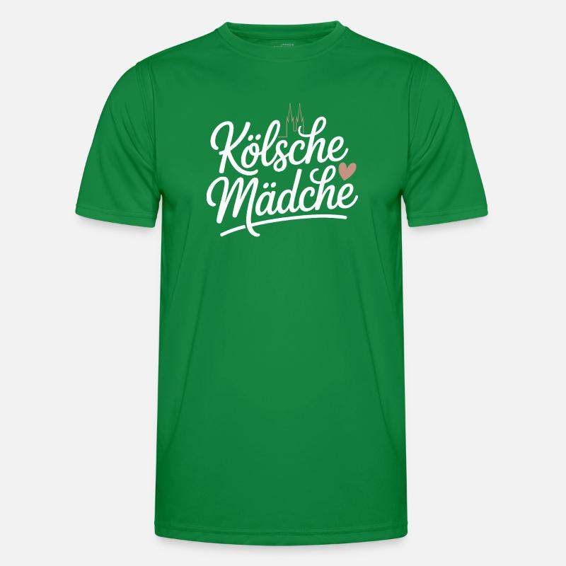 Kölsche Mädche Karneval Köln Kölle Kölsch Mädchen Männer Funktions-T-Shirt