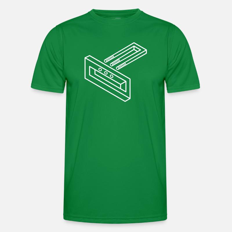 Impossible form – optical illusion for nerds Men's Functional T-Shirt