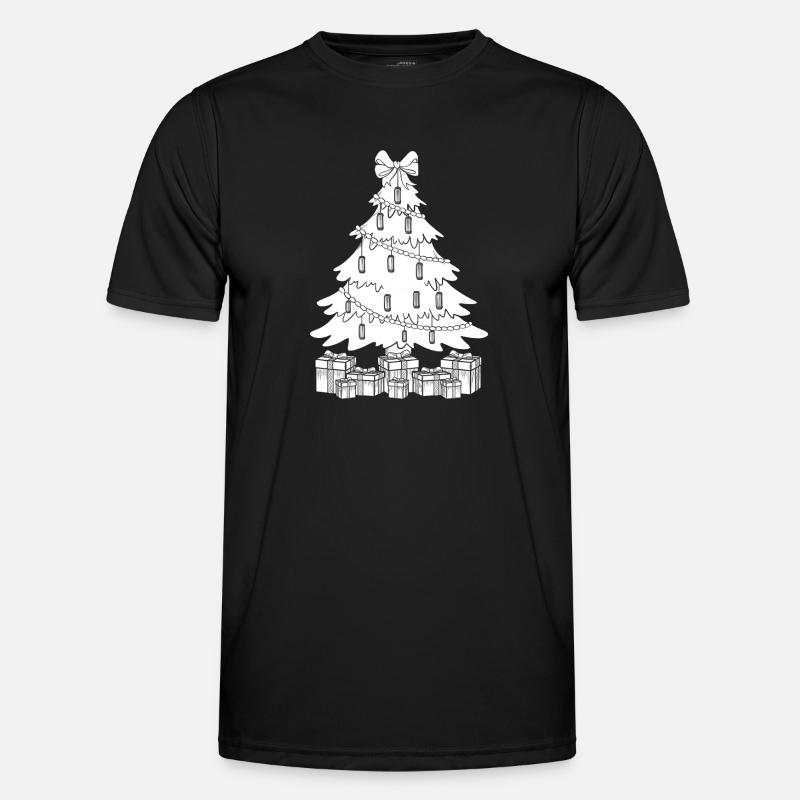 Harmonica Musican Christmas Tree Harmonica - Men's Functional T-Shirt - black