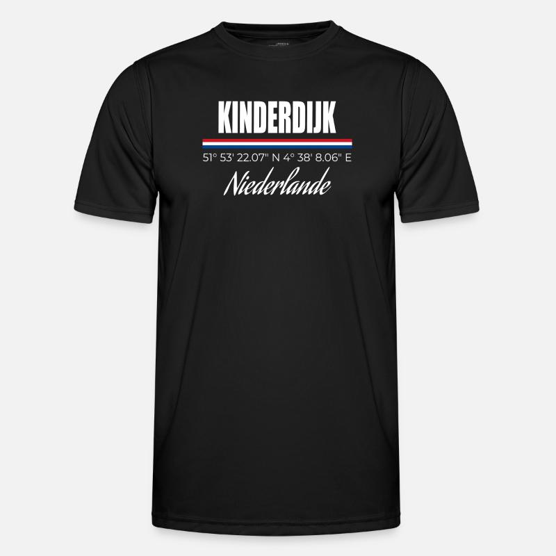 Kinderdijk - Men's Functional T-Shirt - black