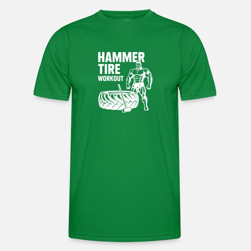 Hammer Tire Workout Men's Functional T-Shirt