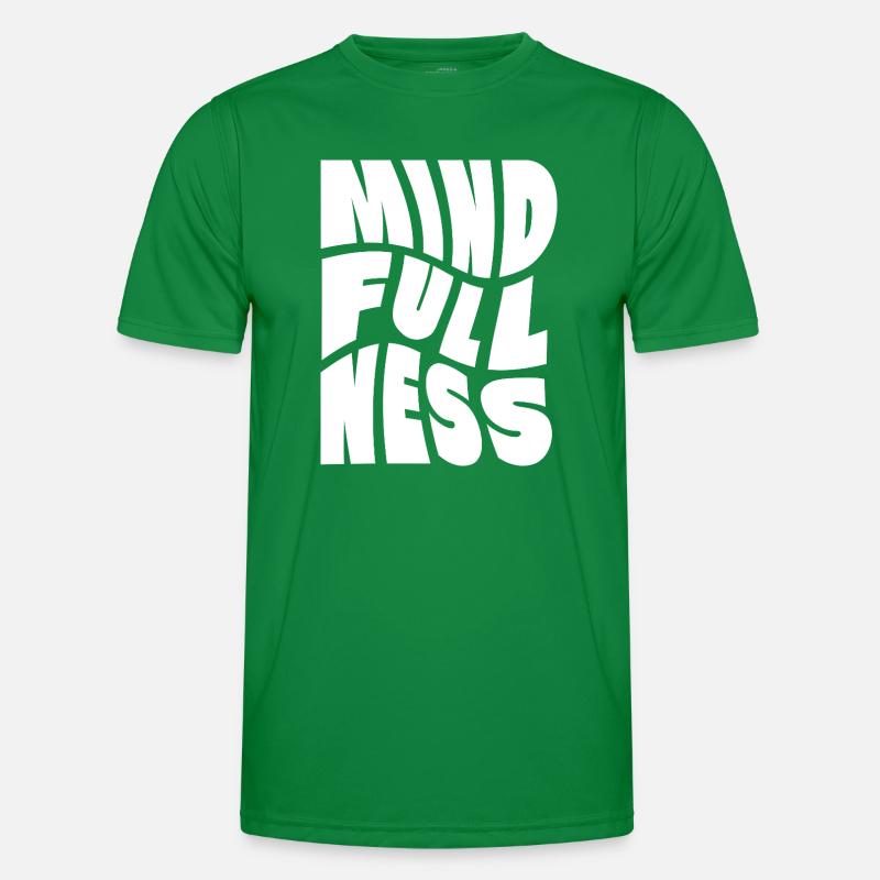 Conception typographique Mindfullness T-shirt sport Homme