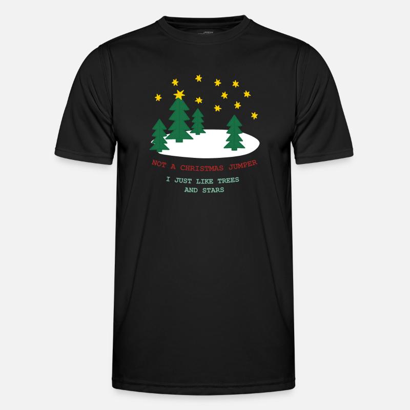 Pas de pull de Noël : sapins et étoiles T-shirt sport Homme