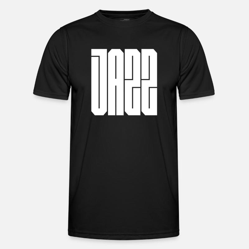 Jazz Block Typography - Men's Functional T-Shirt - black