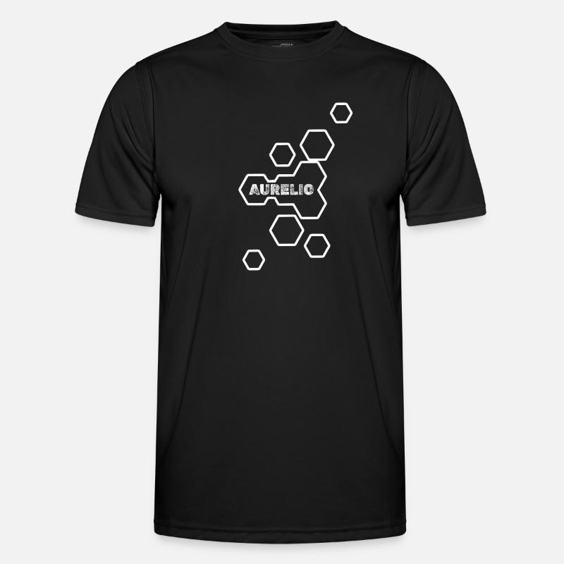 Aurelio as a name - Men's Functional T-Shirt - black