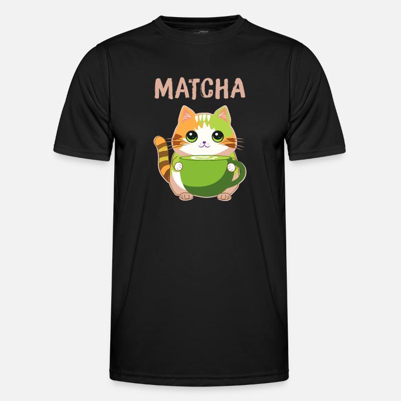 Chat Matcha T-shirt sport Homme
