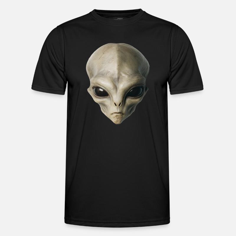 Alien Kopf Männer Funktions-T-Shirt
