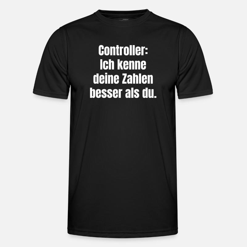 Controllers: Knowing numbers better - Men's Functional T-Shirt - black