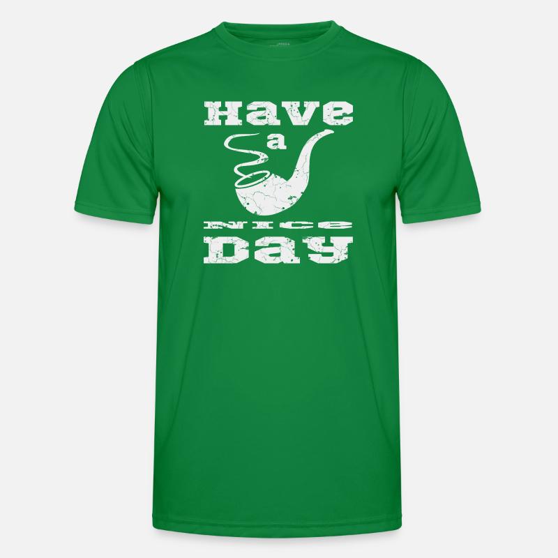 Pfeife mit Text Männer Funktions-T-Shirt