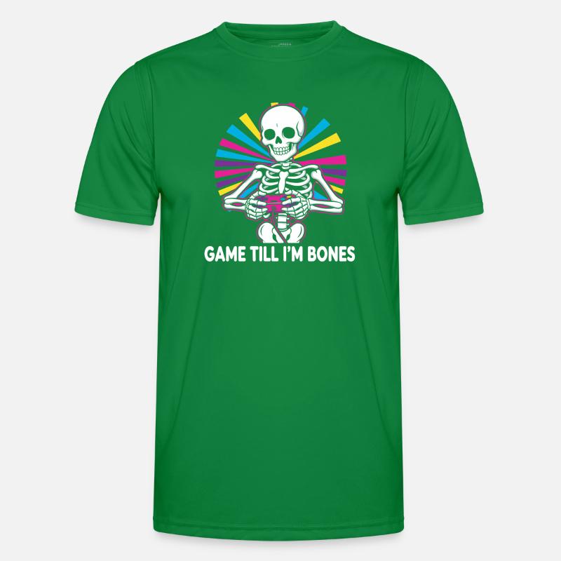 Game Till Bones Skeleton Controller Männer Funktions-T-Shirt