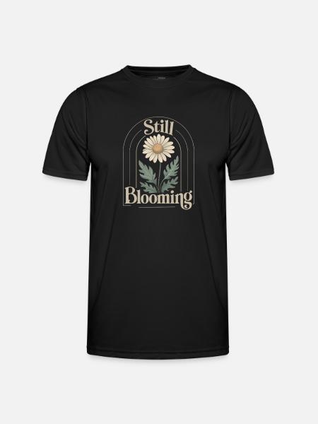 Marguerites millésimées douces - T-shirt sport Homme - noir
