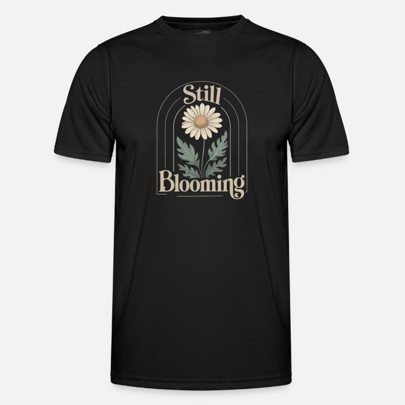 Sanfte Vintage-Margerite Männer Funktions-T-Shirt