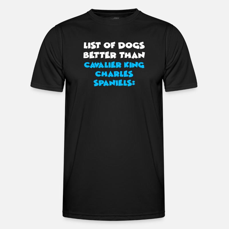Cavalier King Charles Spaniel - Men's Functional T-Shirt - black