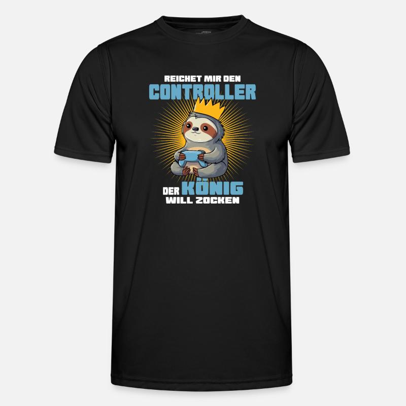 King with controller - Men's Functional T-Shirt - black