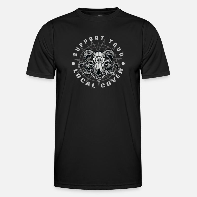 Coven Support your local coven - Men's Functional T-Shirt - black