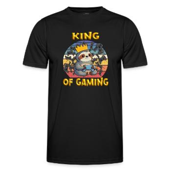 Gaming - Men's Functional T-Shirt - black - Front - AI Model Male 178 dark (178cm)