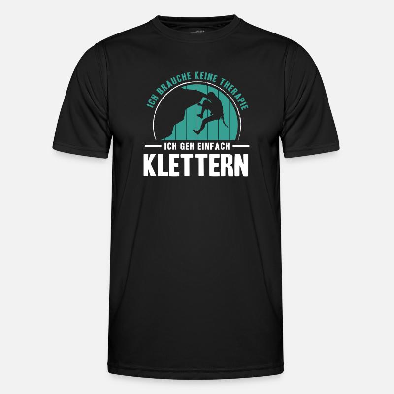Bouldern Geschenke Klettern Kletterer Boulderer - Männer Funktions-T-Shirt - Schwarz