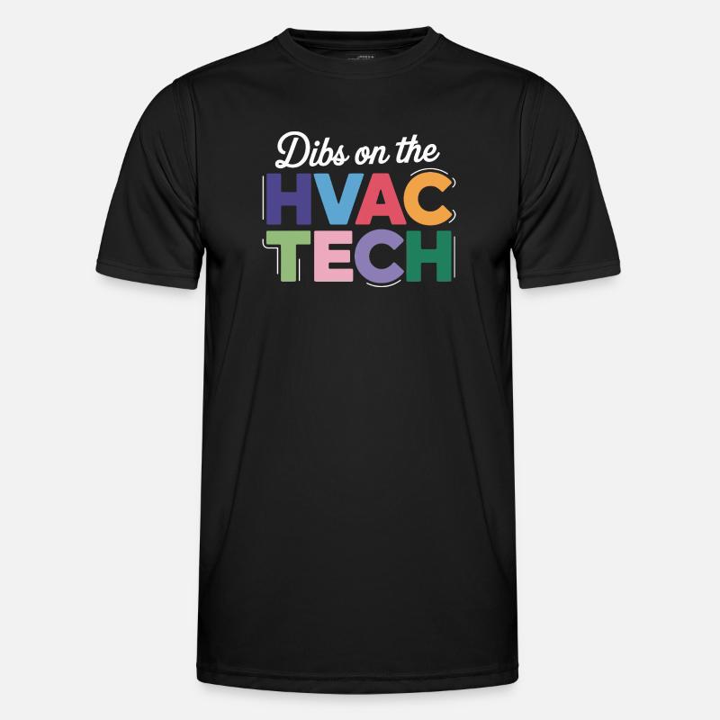 Lustiger HVAC Techniker Spruch Reparatur Experte - Männer Funktions-T-Shirt - Schwarz