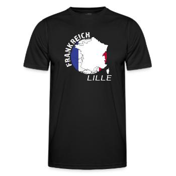 Lille - Men's Functional T-Shirt - black - Front - AI Model Male 178 dark (178cm)