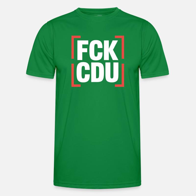 FCK CDU - Anti CDU/CSU Logo Men's Functional T-Shirt
