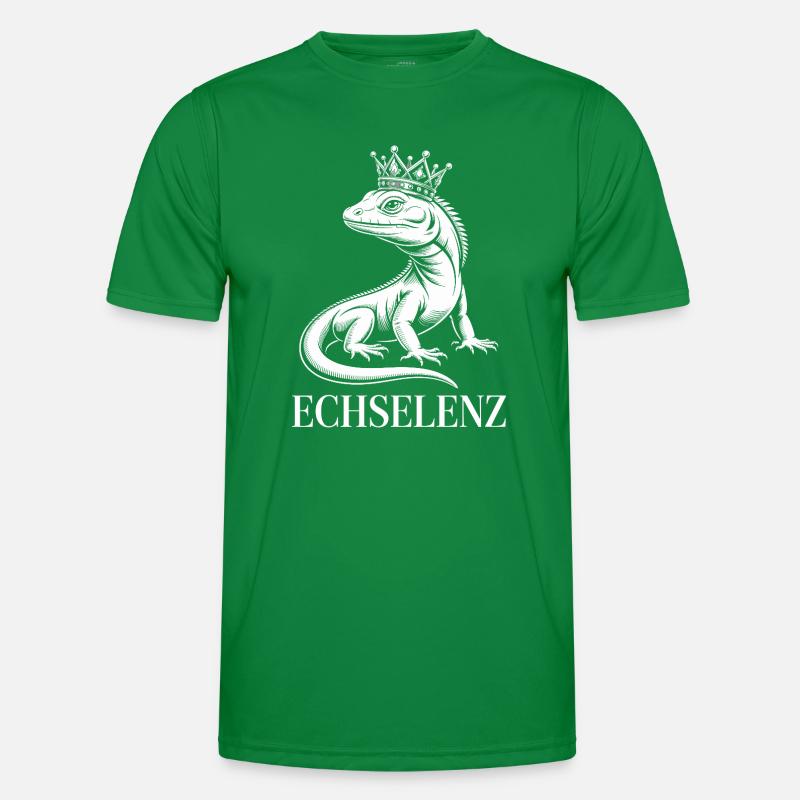Echselenz Lustige Echse Männer Funktions-T-Shirt