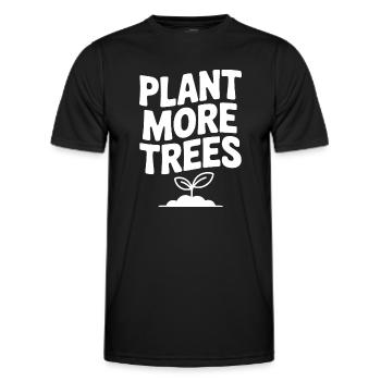 Plant More Trees - Men's Functional T-Shirt - black - Front - AI Model Male 178 dark (178cm)