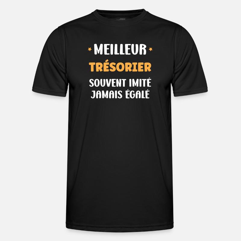 Bester Schatzmeister Immer Einzigartig - Männer Funktions-T-Shirt - Schwarz