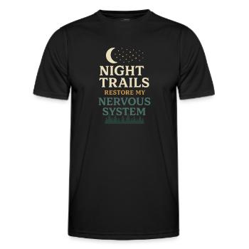 Neurodivergent introvert - Men's Functional T-Shirt - black - Front - AI Model Male 178 dark (178cm)