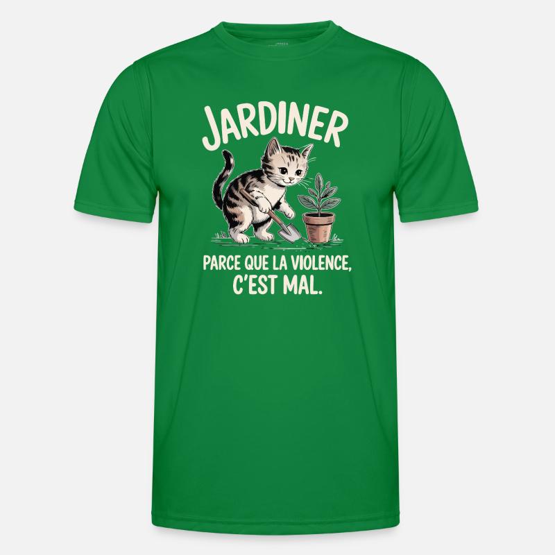 Jardiner, parce que la violence c’est mal T-shirt sport Homme