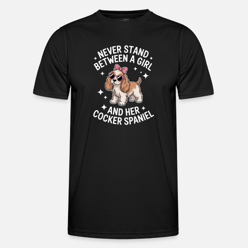 Cocker Spaniel Sprüche Cocker Spaniel Geschenk - Männer Funktions-T-Shirt - Schwarz