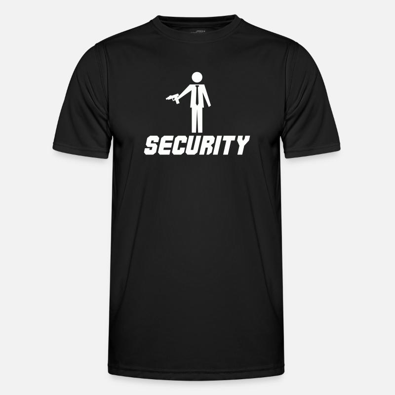 Security with a weapon - Men's Functional T-Shirt - black