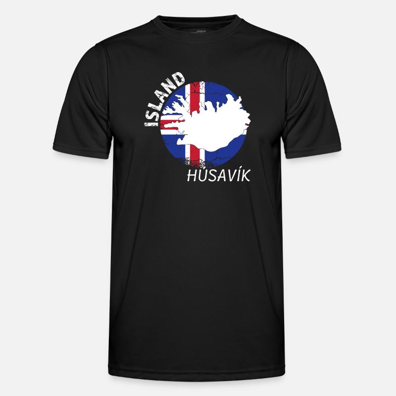 húsavík - Men's Functional T-Shirt - black