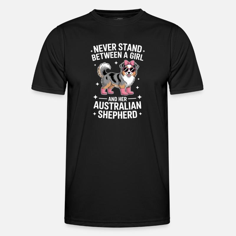 Australian Shepherd Saying Shepherd Gift - Men's Functional T-Shirt - black