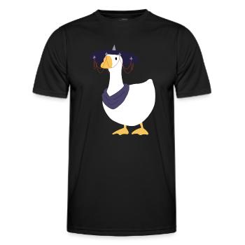 Là où les vents se rencontrent - Chinese Goose - Sans secte - T-shirt sport Homme - noir - Devant - AI Model Male 178 dark (178cm)