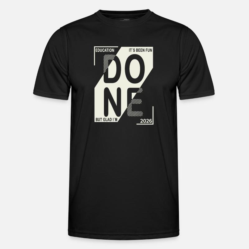 Done 2026 – Training completed design - Men's Functional T-Shirt - black