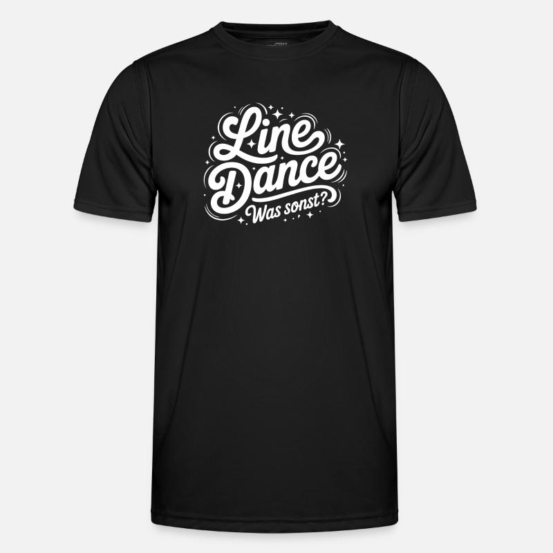 Line Dance What else? - Men's Functional T-Shirt - black