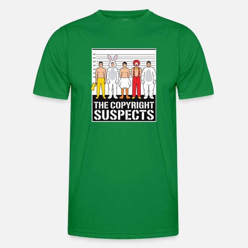 Die Urheberrechtsverdächtigen Männer Funktions-T-Shirt