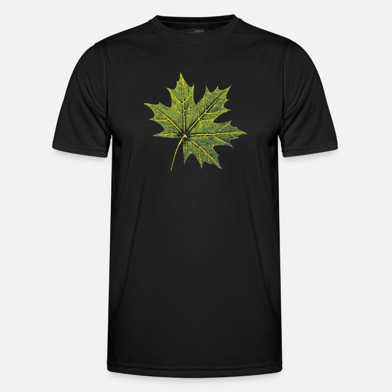 Maple Leaf - Forest & Nature BOTANIK - Men's Functional T-Shirt - black