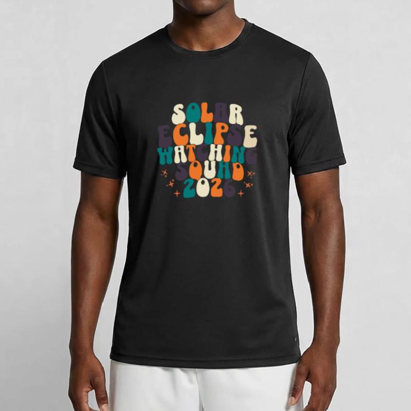 Solar Eclipse Watching Squad 2026 Men's Functional T-Shirt