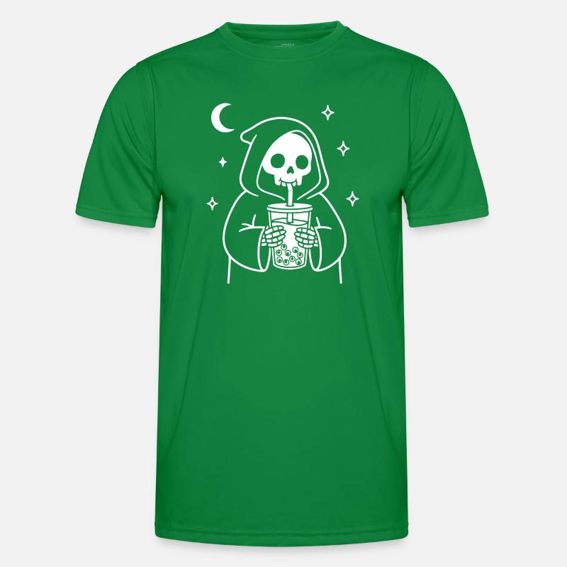 Sensenmann mit Bubble-Eye Tea Männer Funktions-T-Shirt