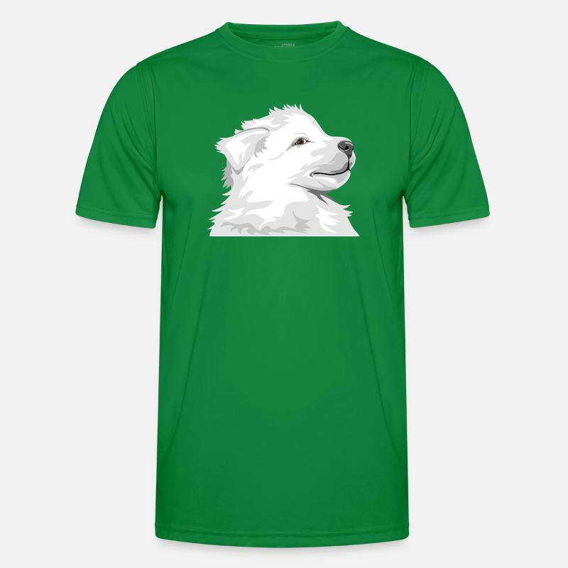 Chiot blanc T-shirt sport Homme