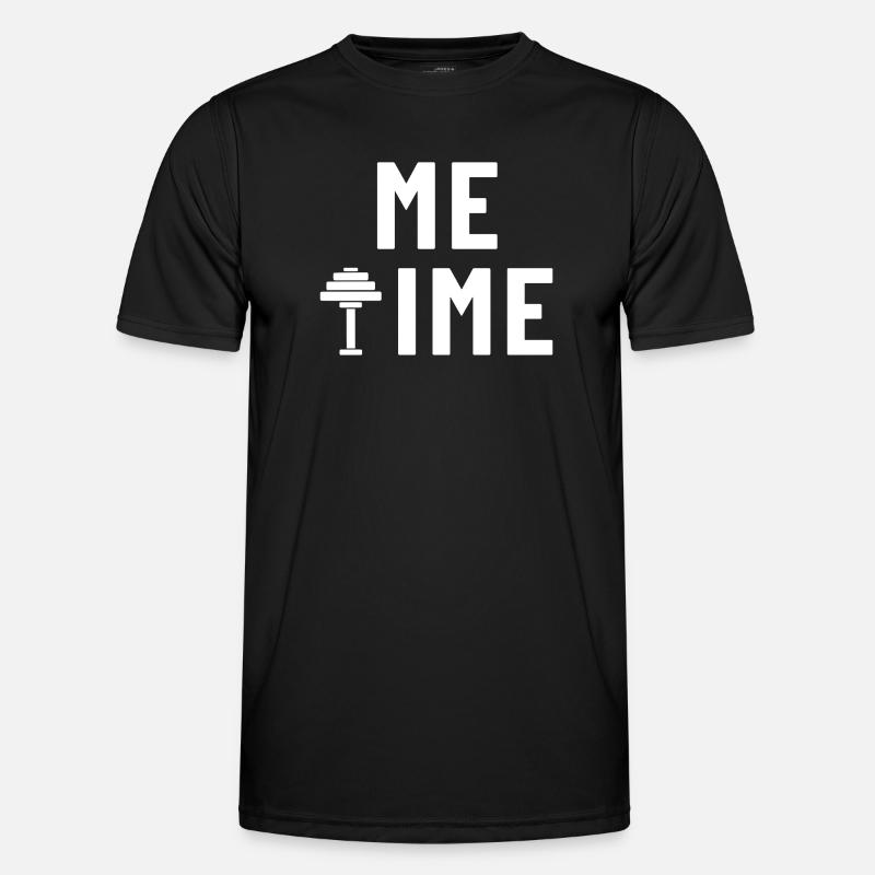 Me Time Dumbbell Gym - Men's Functional T-Shirt - black